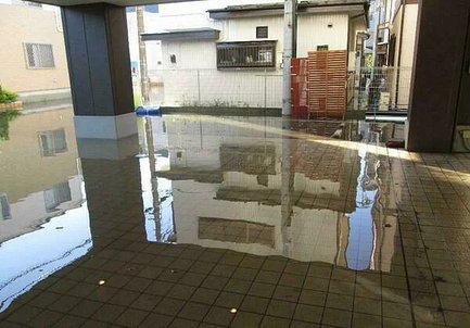 台風19号で浸水した浦和さくら翔裕館