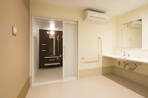 カサボニータ海老名 共有浴室を各階に４か所ずつ設置