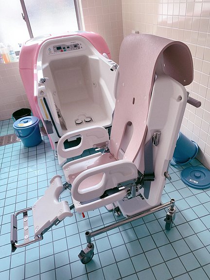 からふる庭園海津 可愛いピンクの機械浴！！！