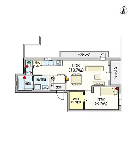 ヘーベルVillage新高円寺 Fタイプ303号室