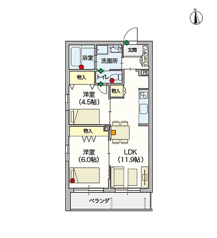 ヘーベルVillage豪徳寺～Kei Village～ Cタイプ201号室