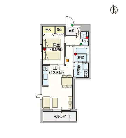ヘーベルVillage豪徳寺～Kei Village～ Eタイプ301号室 特徴画像