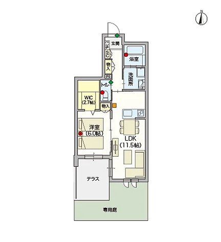 ヘーベルVillage武蔵新城～リープ・グランツ～ Bタイプ102号室
