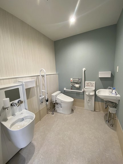 医療対応住宅ケアホスピス椚田町 車椅子用トイレ 特徴画像
